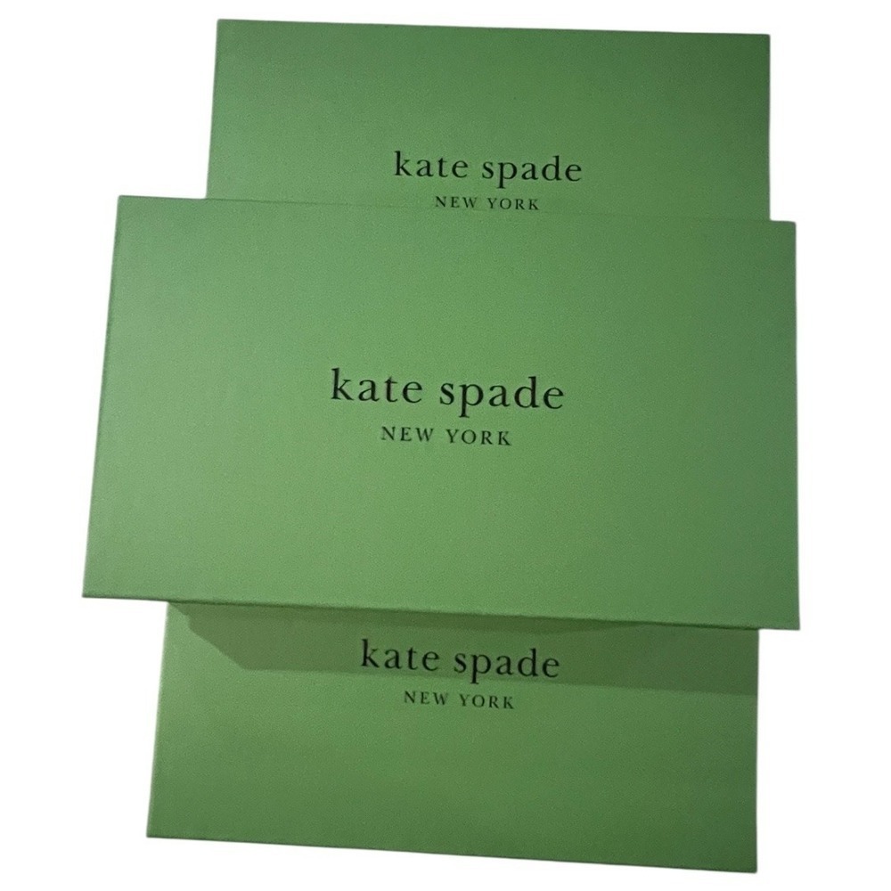 Kate Spade Set of 3 - Green and Black Gift packaging - EMPTY - 9 x 5 x 2